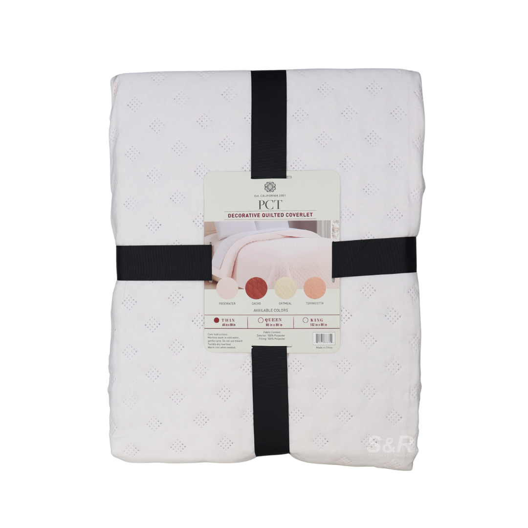 PCT Twin Decorative Quilted Coverlet